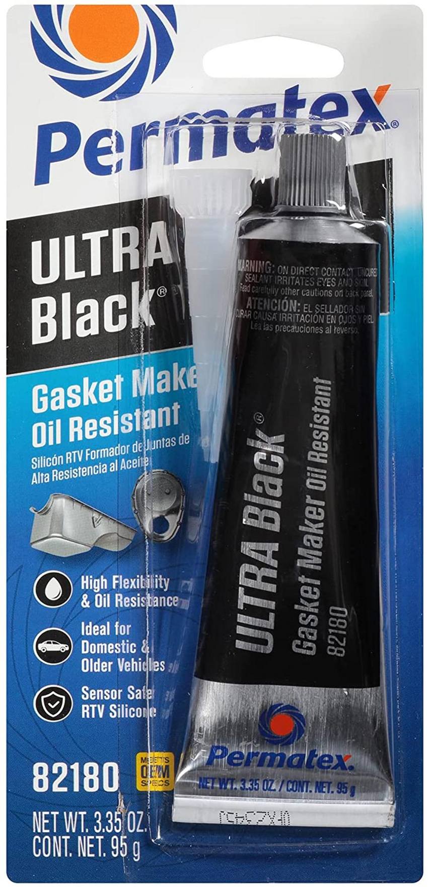 RTV Silicone Gasket Maker (Ultra Black) - Permatex 82180